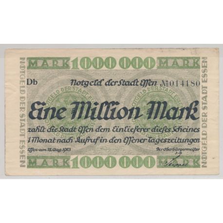 Billet - Allemagne - 1 Million mark - 1923
