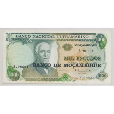 Mozambique - 1000 Escudos - 1972 - TTB+