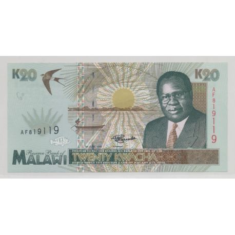 Malawi - 20 Kwacha 1995 - Neuf