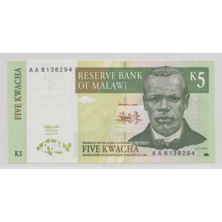 Malawi - 5 Kwacha 1997 - Neuf