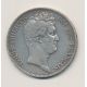 5 Francs Louis Philippe sans le I - 1830 B Rouen - Tranche en creux
