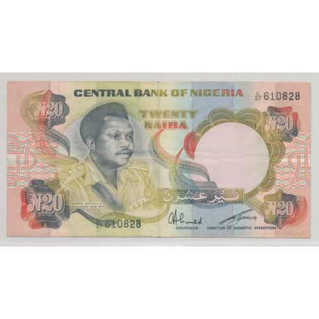 Nigéria - 20 Naira - ND 1984 - TTB