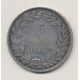 5 Francs Louis Philippe sans le I - 1830 B Rouen - Tranche en creux