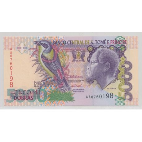 Saint thomas et prince - 5000 Dobras 1996 - Neuf