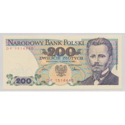 Pologne - 200 Złoty 1986 - Neuf