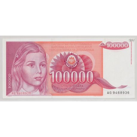 Yougoslavie - 100000 Dinars 1989 - Neuf