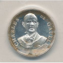 Médaille - Charles De Gaulle - argent - FDC