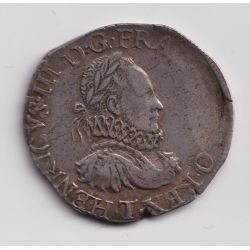 Henri III - Teston - Nantes - argent - TB/TB+