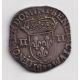 Charles X - 1/4 écu 1595 Dinan - argent - TTB/TTB+