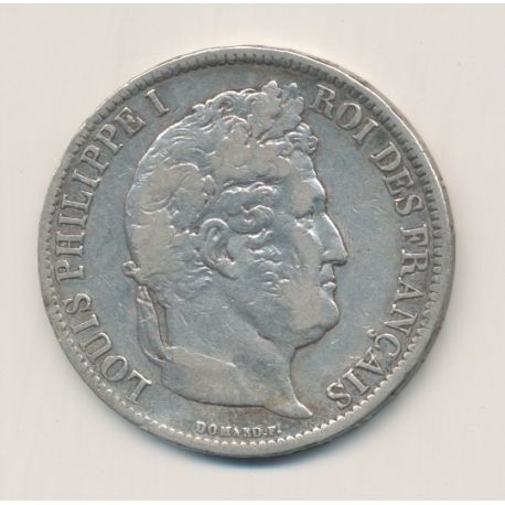 5 Francs Louis philippe I - 1831 M Toulouse - Tranche en creux