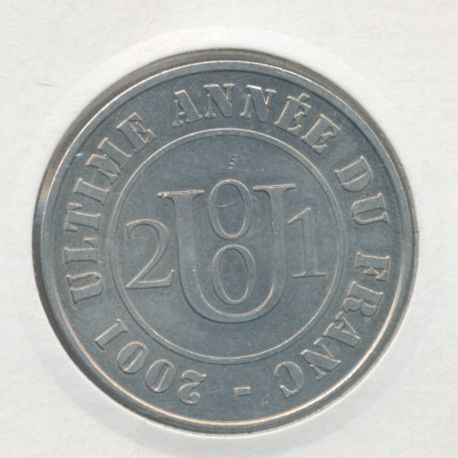 Dept7506 - Ultime année du Franc - 2001 - Monnaie de Paris - Paris