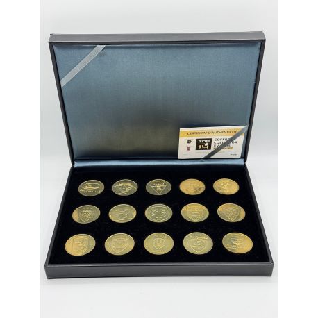 Coffret 15 Médailles - TOP 14 Rugby - 2016 - Monnaie de Paris