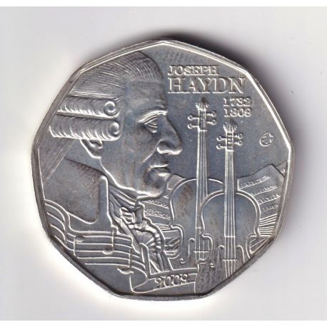 Autriche - 5 Euro 2009 - Joseph Haydn