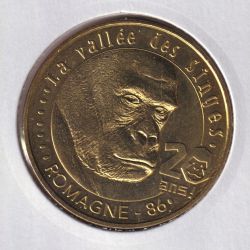 Dept86 - La vallée des singes  gorille no4 - 20ans - 2018 - Romagne