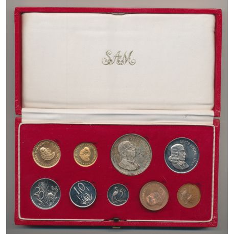 Afrique du sud - Coffret 9 monnaies - 1969