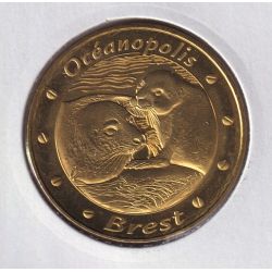 Dept29 - Océanopolis N°8 - Phoque et son bébé - 2019 - Brest