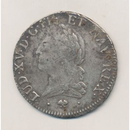 Louis XV - Écu à la vieille tête - 1772 L Bayonne