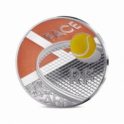 10 Euro 2025 - Rolans Garros - argent colorisé