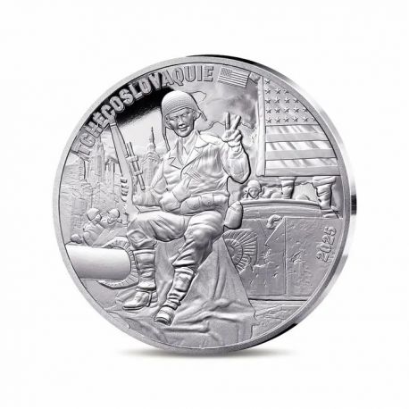 10 Euro 2025 - Soldat Américain - 80e anniversaire Victory in Europe Day - argent Belle épreuve