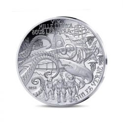 10 Euro 2025 - 20000 Lieus sous les mers - Jules Verne - L'art de la plume - argent Belle épreuve