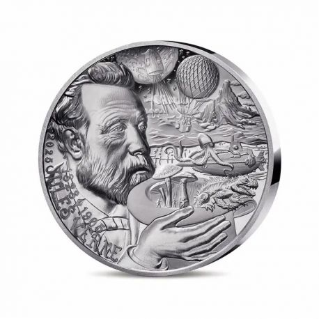 20 Euro 2025 - Jules Verne - L'art de la plume - argent Belle épreuve