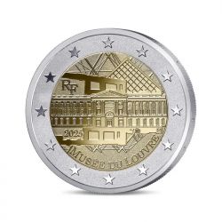 2 Euro 2025 - Musée du Louvre - Polissage inversé - Belle épreuve