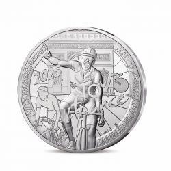 10 Euro 2025 - Tour de France - 50e anniversaire de l'arrivée des champs élysées - argent