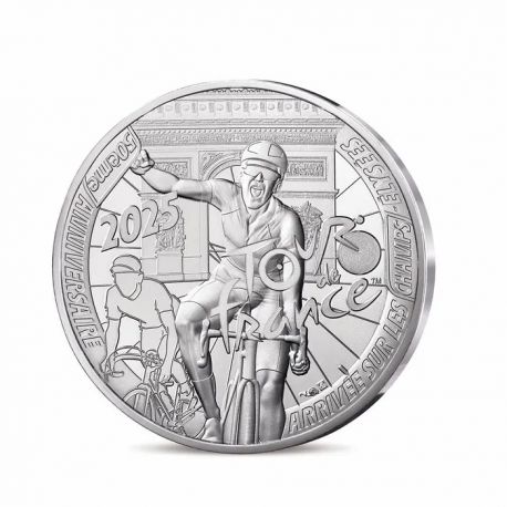 10 Euro 2025 - Tour de France - 50e anniversaire de l'arrivée des champs élysées - argent