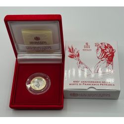 Vatican - 5 Euro 2024 - Francesco Petrarca - bi-métallique