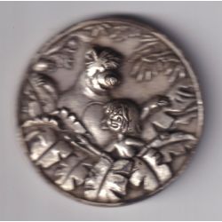 Médaille - Mowgli et ballou - Livre de la jungle - Collection monde merveilleux Disney