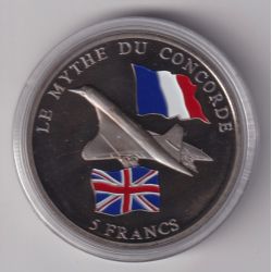 Congo - 5 Francs 2003 - Mythe du Concorde - cupronickel - FDC