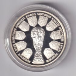 10 Francs - Coupe du monde 98 - COUPE - argent BE