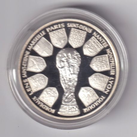 10 Francs - Coupe du monde 98 - COUPE - argent BE