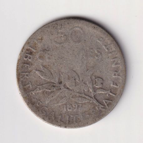 50 Centimes Semeuse - 1897 - B/TB