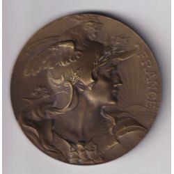 Médaille - Fédération nationale  de syndicats - artisans maitres de la chaussure - bronze - 51mm