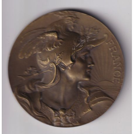 Médaille - Fédération nationale  de syndicats - artisans maitres de la chaussure - bronze - 51mm