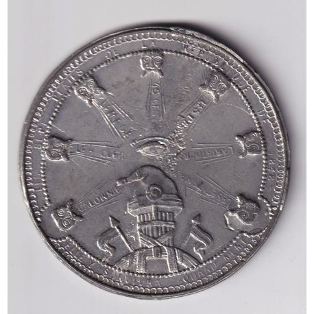2e République - Médaille - Les 7 plaies de la république - alliage - 59,5mm