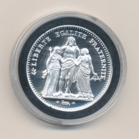Médaille - Refrappe 5 Francs Camélinat 1871 - argent 10g - 30mm - 5.000 ex