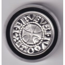 Médaille - Refrappe Denier de Beauvais - argent 10g - 30mm - 5.000 ex