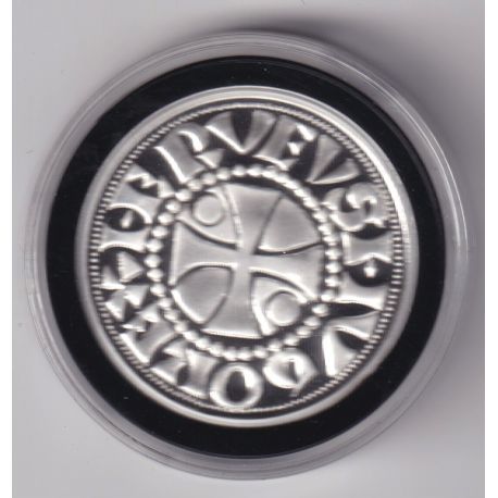 Médaille - Refrappe Denier de Beauvais - argent 10g - 30mm - 5.000 ex