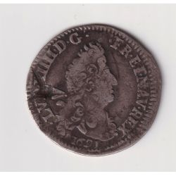 Louis XIV - 4 Sols aux 2L - 1691 O Riom - TB