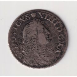 Louis XIV - 4 Sols dits des traitants - 1677 D Vimy - TB