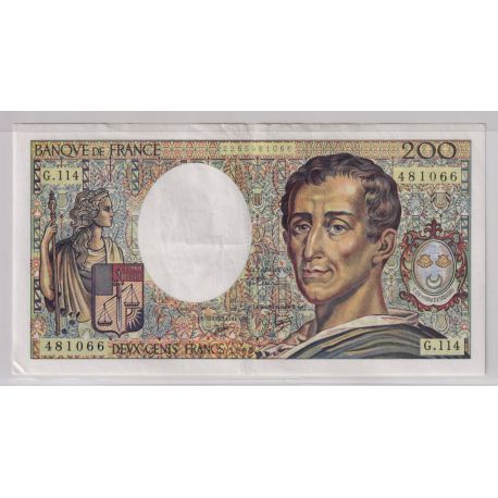 200 Francs Montesquieu - 1990 - G.114 - TTB+