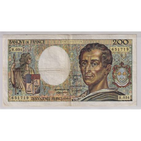 200 Francs Montesquieu - 1994 - TTB - visuel non contractuel