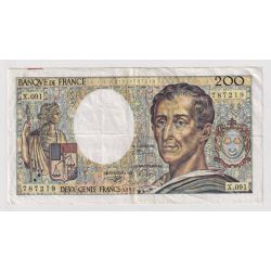 200 Francs Montesquieu - 1991 - TTB - visuel non contractuel