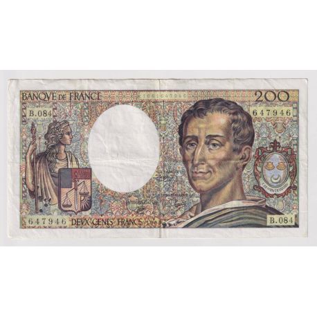 200 Francs Montesquieu - 1990 - TTB - visuel non contractuel