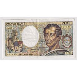 200 Francs Montesquieu - 1989 - TTB - visuel non contractuel