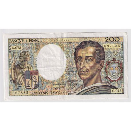 200 Francs Montesquieu - 1989 - TTB - visuel non contractuel