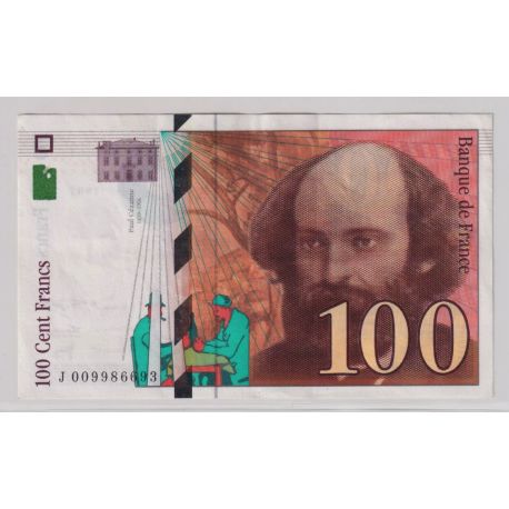 100 Francs Cézanne - 1997 - J - TTB+