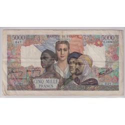 5000 Francs Empire Français - 25.10.1945 - TB+ 